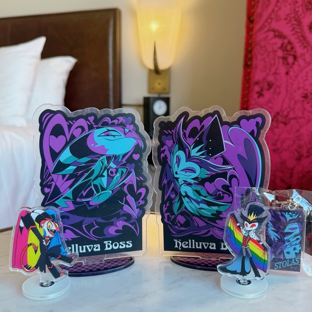 Helluva Boss Acrylic standee and keychain set